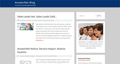 Desktop Screenshot of blog.answernet.com