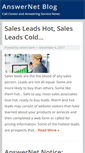 Mobile Screenshot of blog.answernet.com