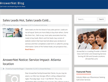 Tablet Screenshot of blog.answernet.com